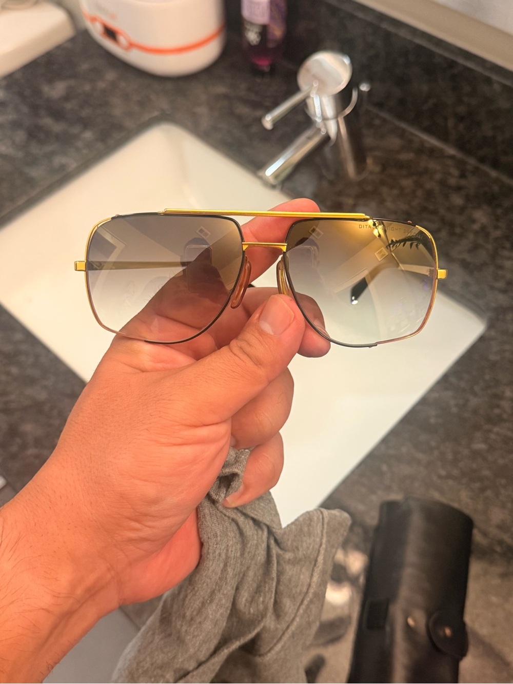 DITA Midnight Special - Gold Frame with Gradient Gray Lenses